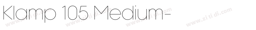Klamp 105 Medium字体转换